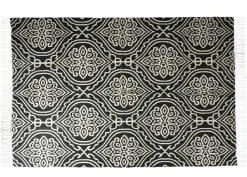 Dywan bawełniany do salonu z frędzlami 120 x180 cm * H&S Decoration Discount