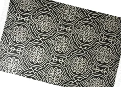Dywan bawełniany do salonu z frędzlami 120 x180 cm * H&S Decoration Discount