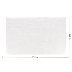 Dywanik łazienkowy Balls 45x75 cm biały