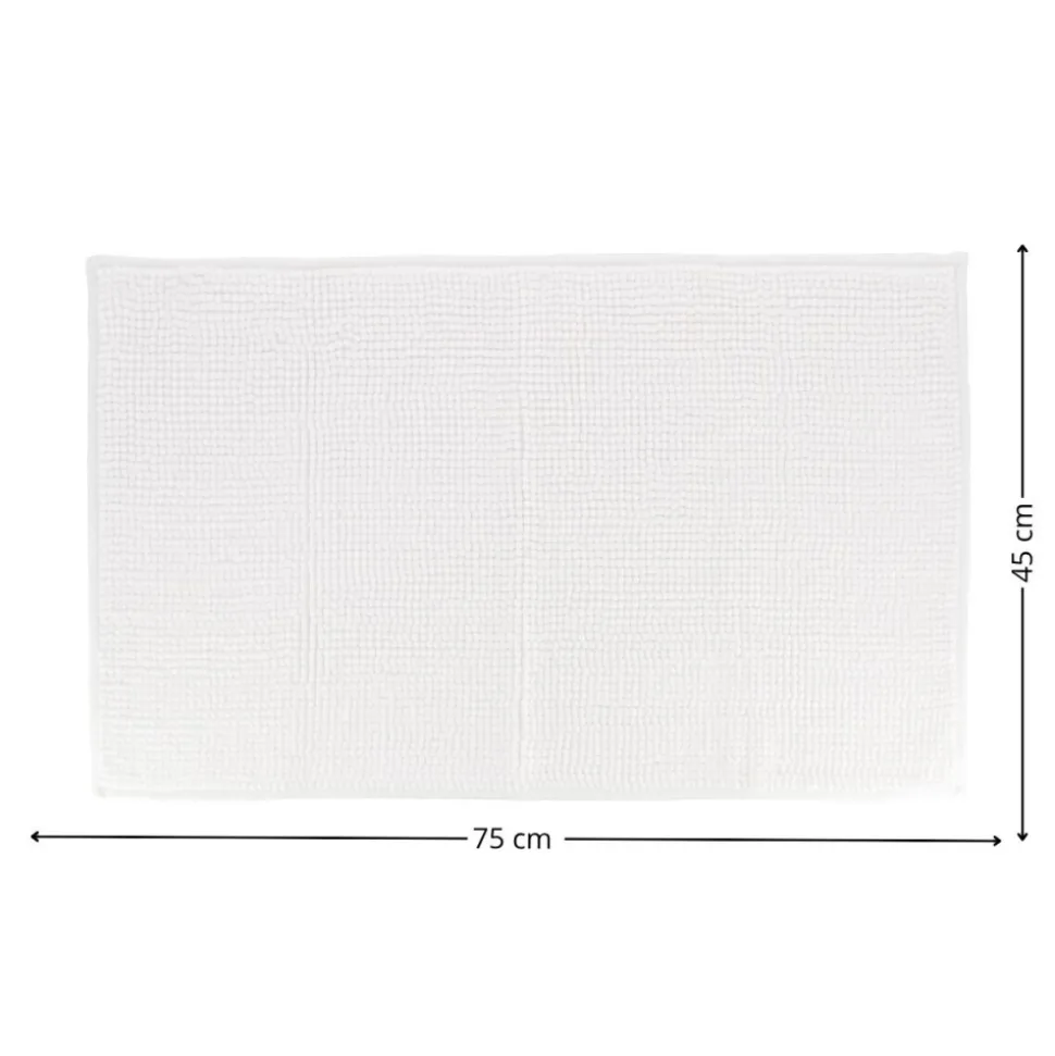Dywanik łazienkowy Balls 45x75 cm biały