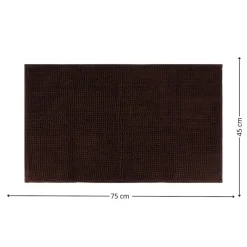 Dywanik łazienkowy Balls 45x75 cm brązowy