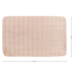 Dywanik łazienkowy blush róż 50x80 cm efekt futra