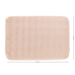Dywanik łazienkowy blush róż 40x60 cm efekt futra