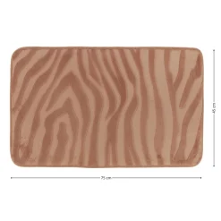 Dywanik łazienkowy cappuccino 45x75 cm zebra
