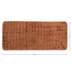 Dywanik łazienkowy cappuccino 50x120 cm efekt futra