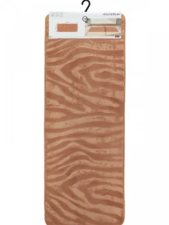 Dywanik łazienkowy cappuccino 45x120 cm zebra