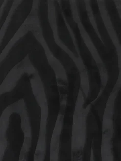 Dywanik łazienkowy czarny 45x75 cm zebra