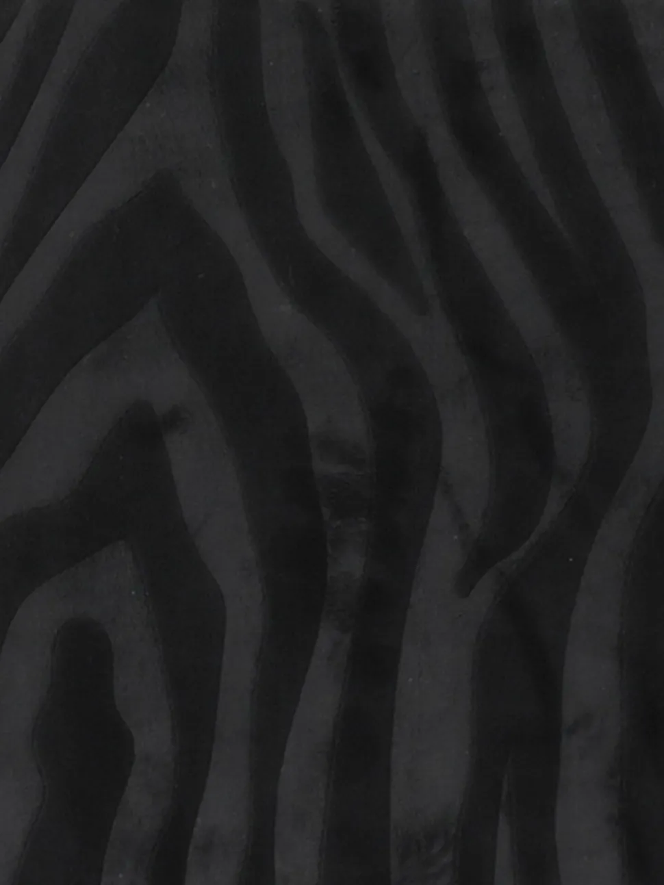 Dywanik łazienkowy czarny 45x75 cm zebra
