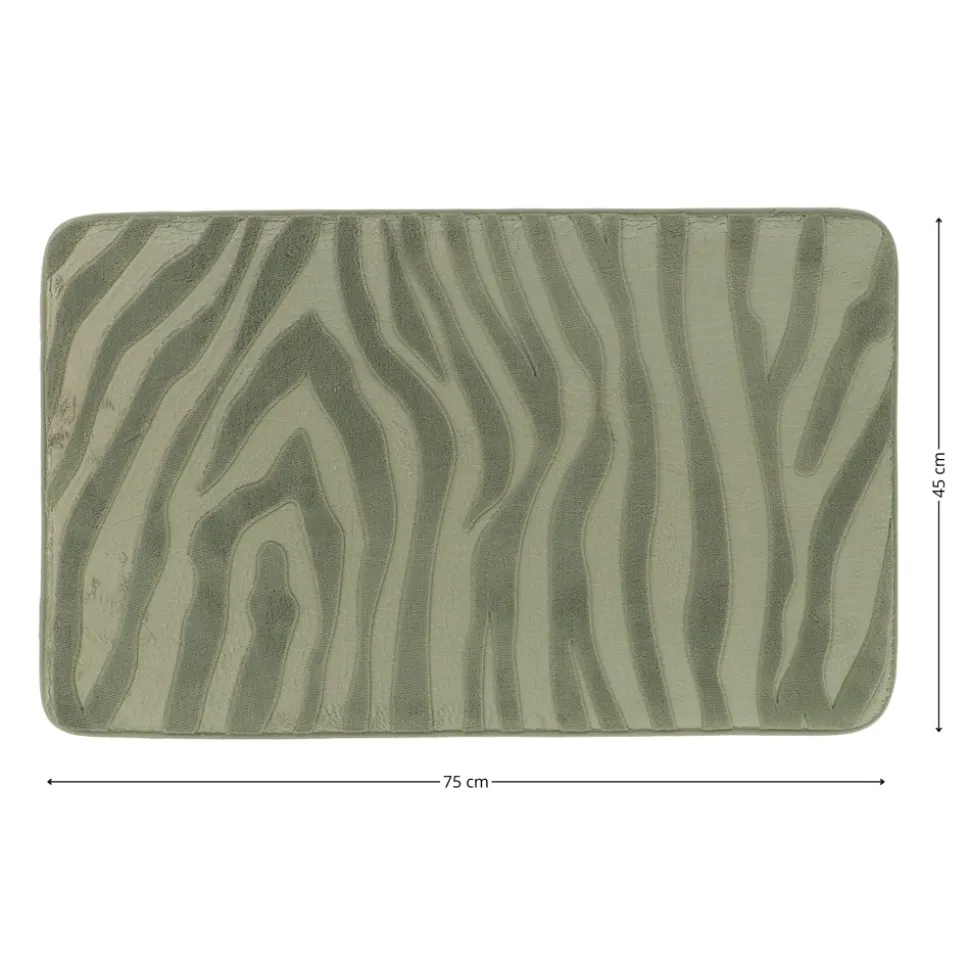 Dywanik łazienkowy szałwiowy 45x75 cm zebra