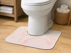 Dywanik pod WC CARRARE 45x50 cm róż