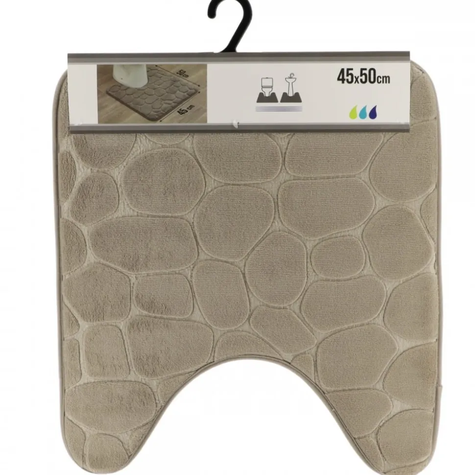 Dywanik pod WC 45x50 cm Stones Taupe