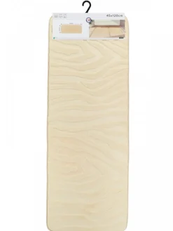 Dywanik łazienkowy beżowy 45x120 cm zebra * TENDANCE