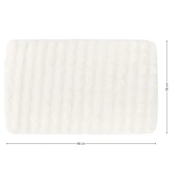 Dywanik łazienkowy biały 50x80 cm efekt futra * TENDANCE Online