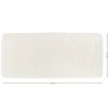 Dywanik łazienkowy biały 50x120 cm efekt futra * TENDANCE Best