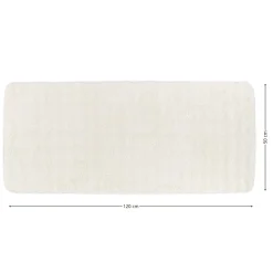 Dywanik łazienkowy biały 50x120 cm efekt futra * TENDANCE Best