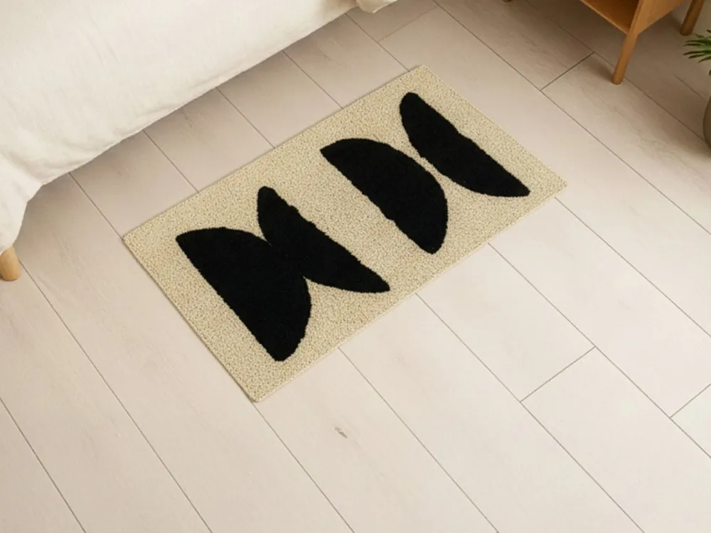 Dywanik łazienkowy BLACK TRIBAL mata 45x90 cm * TENDANCE Discount