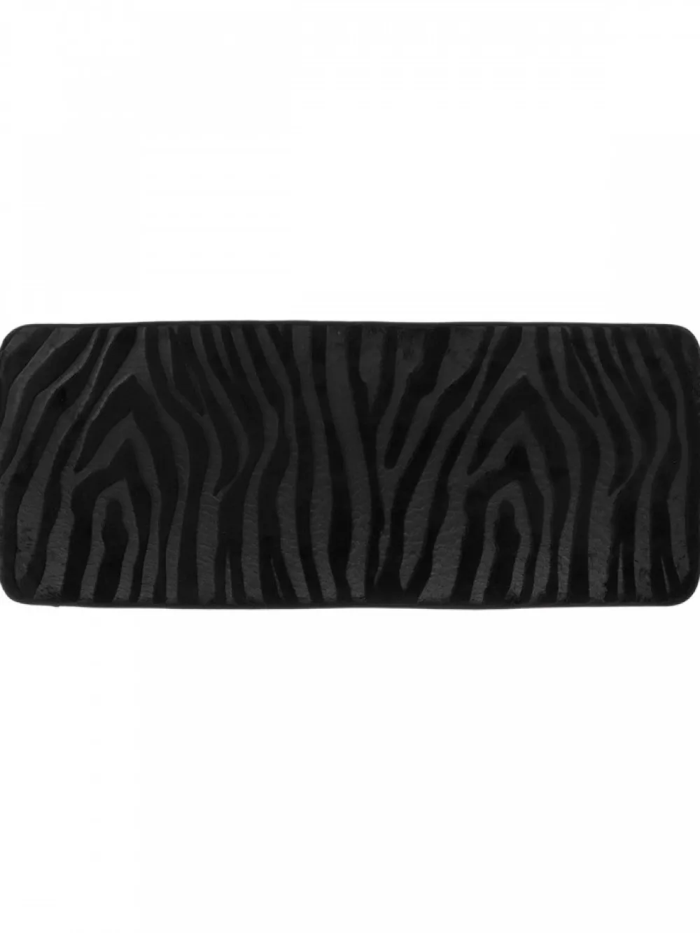 Dywanik łazienkowy czarny 45x120 cm zebra * TENDANCE Hot