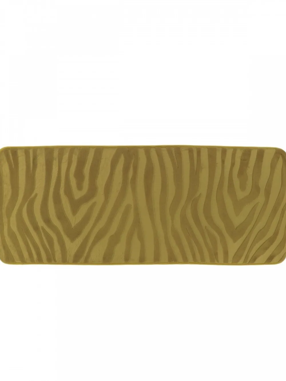 Dywanik łazienkowy oliwkowy 45x120 cm zebra * TENDANCE Online