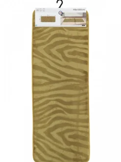 Dywanik łazienkowy oliwkowy 45x120 cm zebra * TENDANCE Online