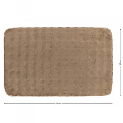 Dywanik łazienkowy taupe 50x80 cm efekt futra * TENDANCE Sale