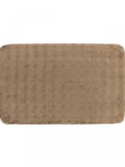 Dywanik łazienkowy taupe 50x80 cm efekt futra * TENDANCE Sale