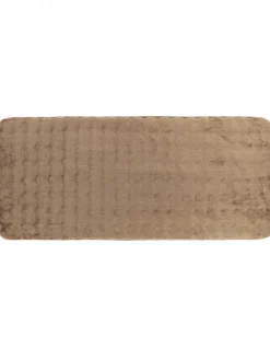 Dywanik łazienkowy taupe 50x120 cm efekt futra * TENDANCE New