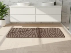 Dywanik łazienkowy taupe 45x120 cm zebra * TENDANCE Online