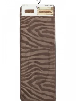 Dywanik łazienkowy taupe 45x120 cm zebra * TENDANCE Online