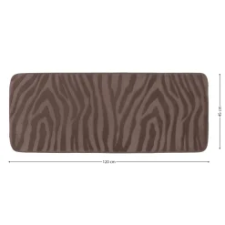 Dywanik łazienkowy taupe 45x120 cm zebra * TENDANCE Online
