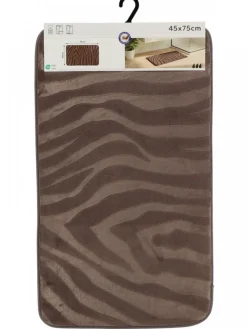 Dywanik łazienkowy taupe 45x75 cm zebra * TENDANCE Discount