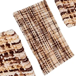 Dywanik łazienkowy 50x80 cm brązowy prostokątny * BERILO Outlet