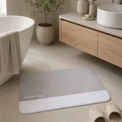 Dywanik łazienkowy 50x80 cm Tone Lab beż * Estia Discount