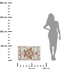 Dywanik AZTEC w etniczny wzór 80x50 cm * HowHomely Discount