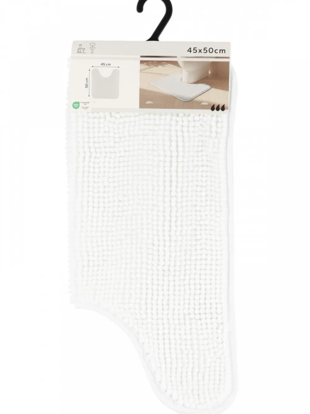 Dywanik pod WC BALLS 45x50 cm biały * TENDANCE Sale