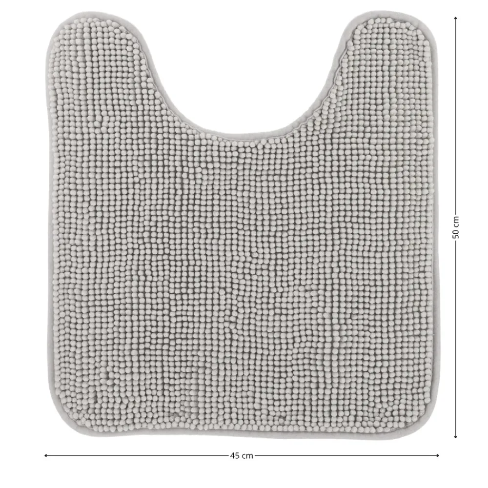 Dywanik pod WC BALLS 45x50 cm jasnoszary * TENDANCE