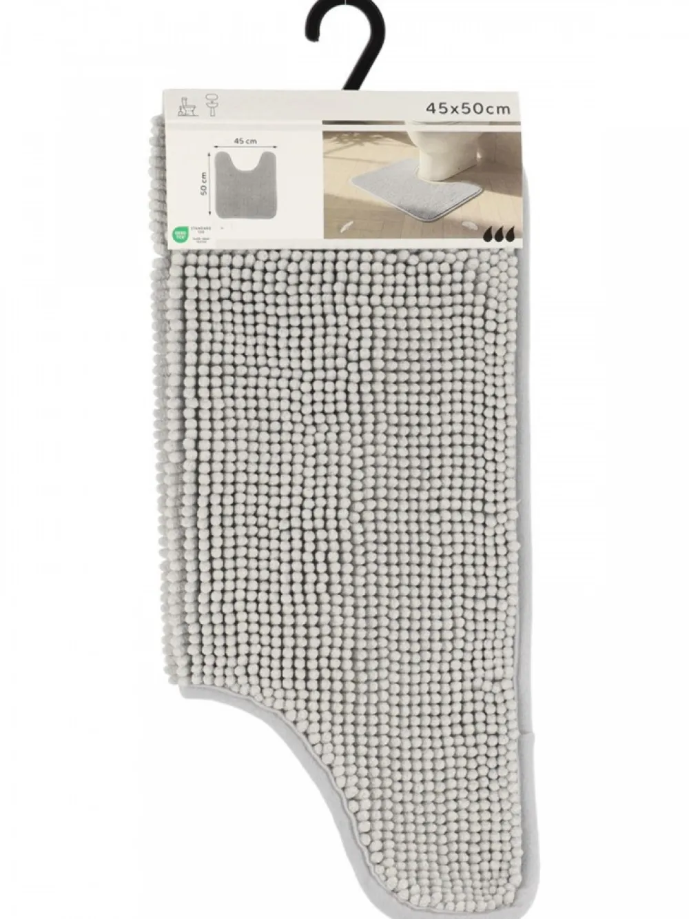 Dywanik pod WC BALLS 45x50 cm jasnoszary * TENDANCE