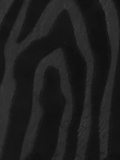 Dywanik pod WC czarny 45x50 cm zebra * TENDANCE Best