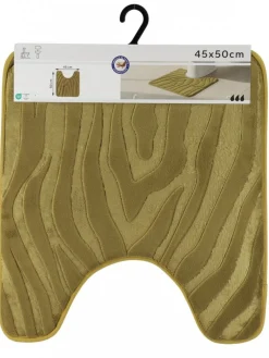 Dywanik pod WC oliwkowy 45x50 cm zebra * TENDANCE Online
