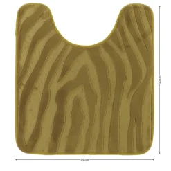 Dywanik pod WC oliwkowy 45x50 cm zebra * TENDANCE Online