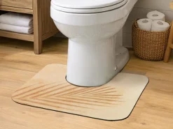 Dywanik pod WC SPLIT 45x50 cm liść beż * TENDANCE Hot