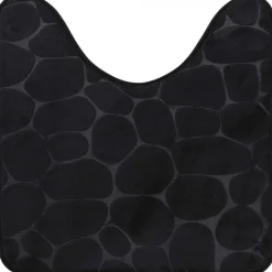 Dywanik pod WC 45x50 cm Stones Czarny * TENDANCE Online