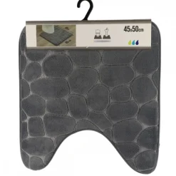 Dywanik pod WC 45x50 cm Stones Grafitowy * TENDANCE Outlet