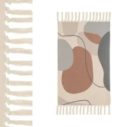 Dywanik z frędzlami geometryczny design 50x80 cm * HowHomely Best