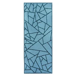 Dywan zewnętrzny dwustronny niebieski 68x125cm * Esschert Design Online