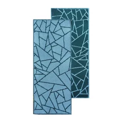 Dywan zewnętrzny dwustronny niebieski 68x125cm * Esschert Design Online