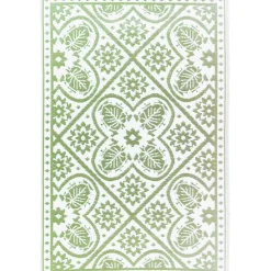 Dywan zewnętrzny geometryczny zielony * Esschert Design Outlet