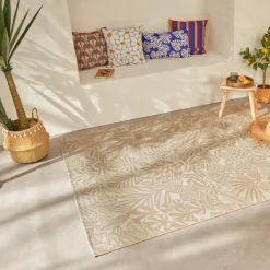 Dywan zewnętrzny 100 x 150 cm beż Kepa * Atmosphera Outlet