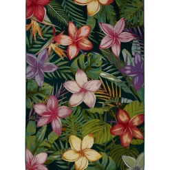 Dywan zewnętrzny 150 x 200 cm kolorowe kwiaty Kepa * Atmosphera Sale