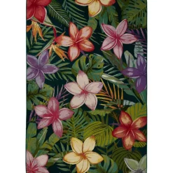 Dywan zewnętrzny 100 x 150 cm kolorowe kwiaty Kepa * Atmosphera Best