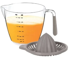 Dzbanek z miarką i wyciskarką 0,5L ciemny beż